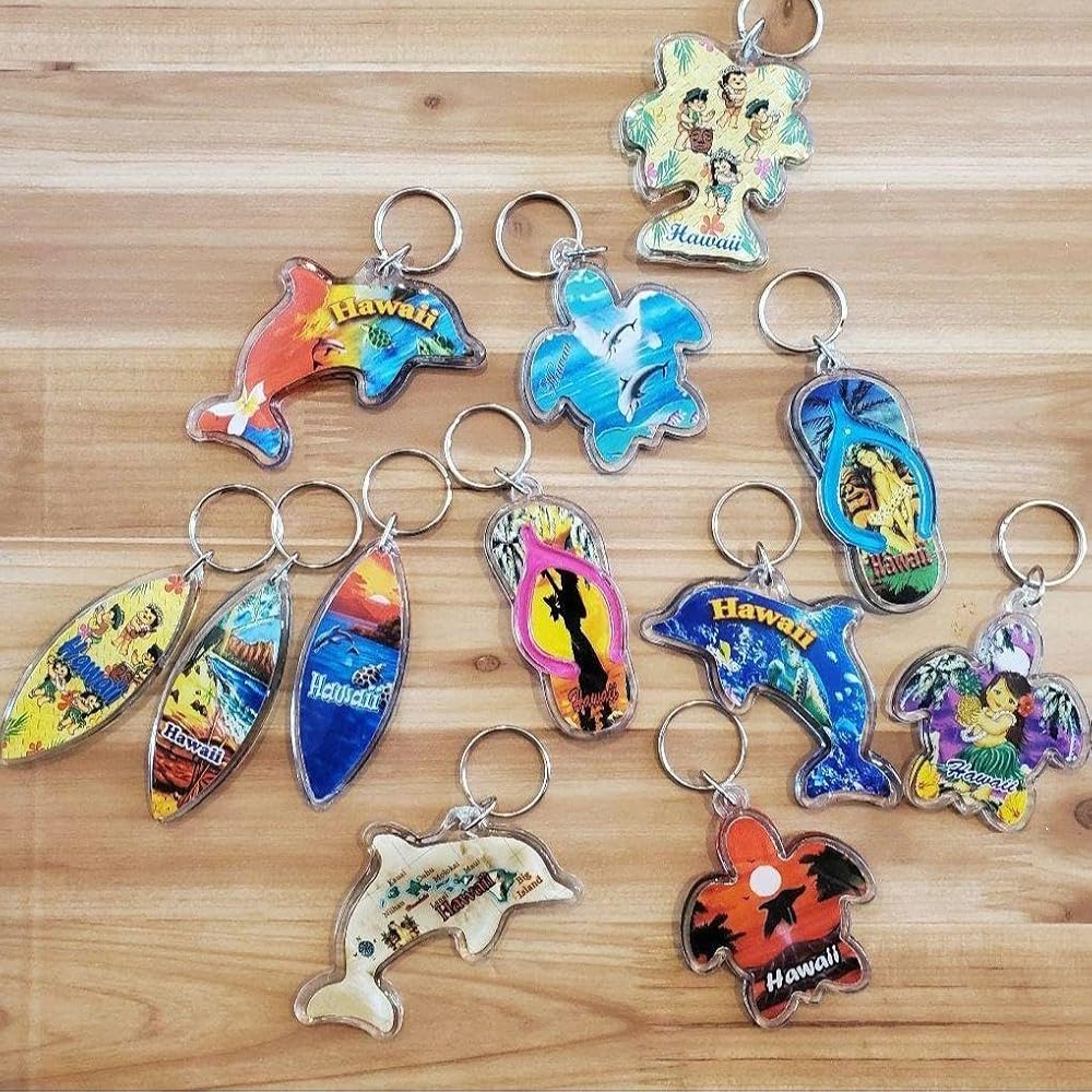 Amazon.co.jp: ハワイ ハワイアン キーホルダー 1pcs : ファッション